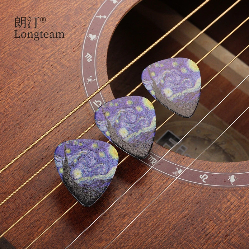 3pcs Guitar Picks Acoustic Guitar Finger Picks Triangle Guitar Picks Ukulele Picks