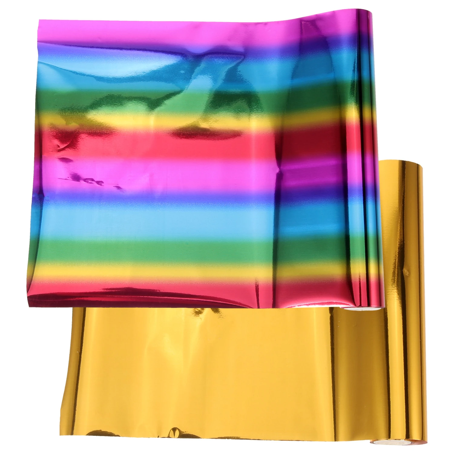 2 Rolls of Foil Transfer Paper Rolls Heat Activated Foils Diy Heat Transfer Supplies