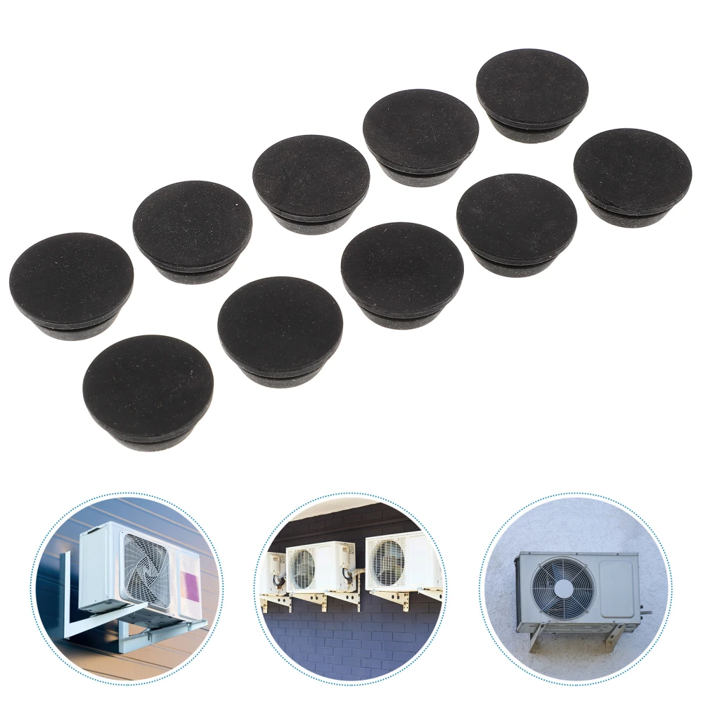 10pcs Rubber Hole Plug Ac Drain Stopper Hole Filler Air Conditioner Drain Plug