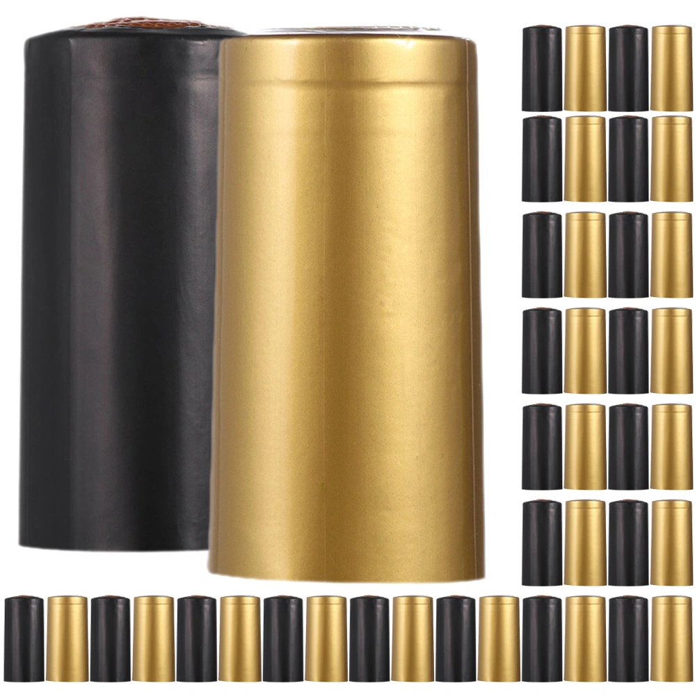 200 pcs Wine Bottle Seal Heat Shrinkable Wine Caps Bottle Shrink Wrap Caps Wine Heat Shrink Caps