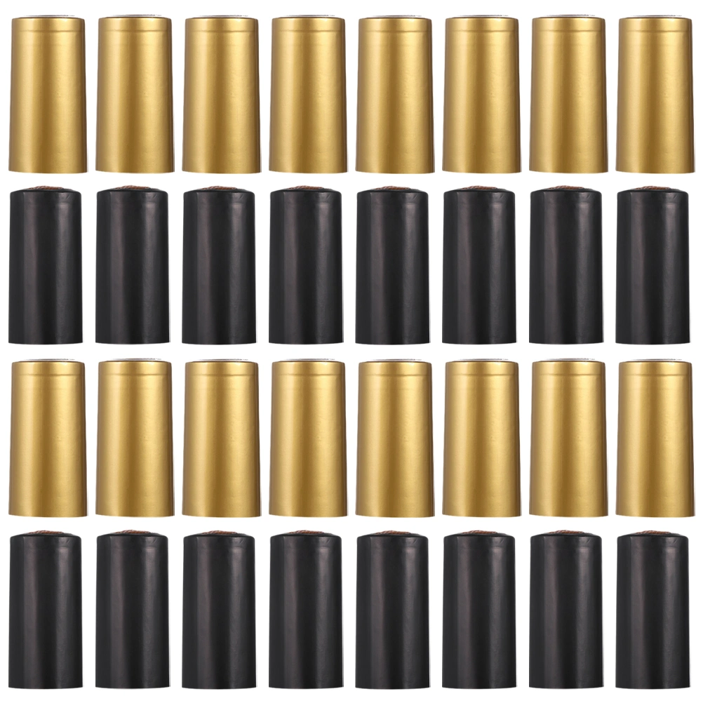 200 pcs Wine Bottle Seal Heat Shrinkable Wine Caps Bottle Shrink Wrap Caps Wine Heat Shrink Caps