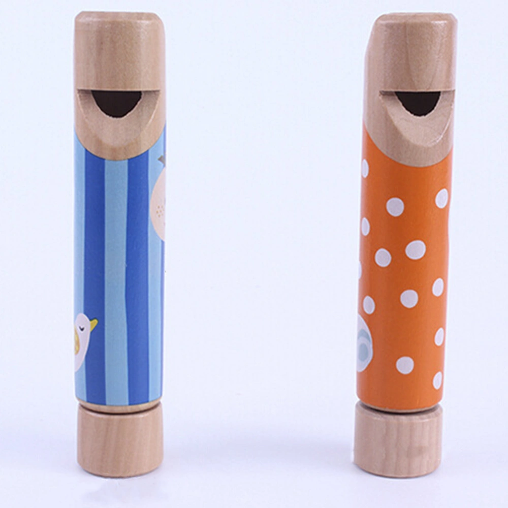 4pcs Wood Slide Whistle Toys Funny Children Music Toys Slide Whistle For Kids