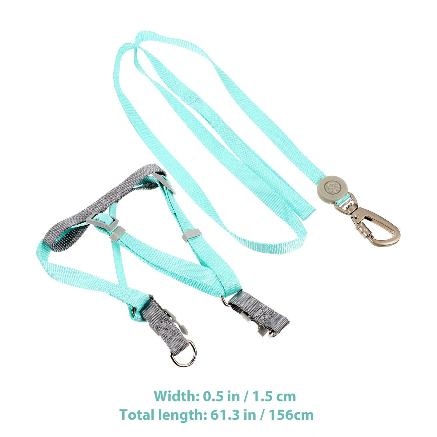 1 Set of Dog Harness and Leash Dog Leash Dog Harness Adjustable Dog Leash and Harness Set for Puppy