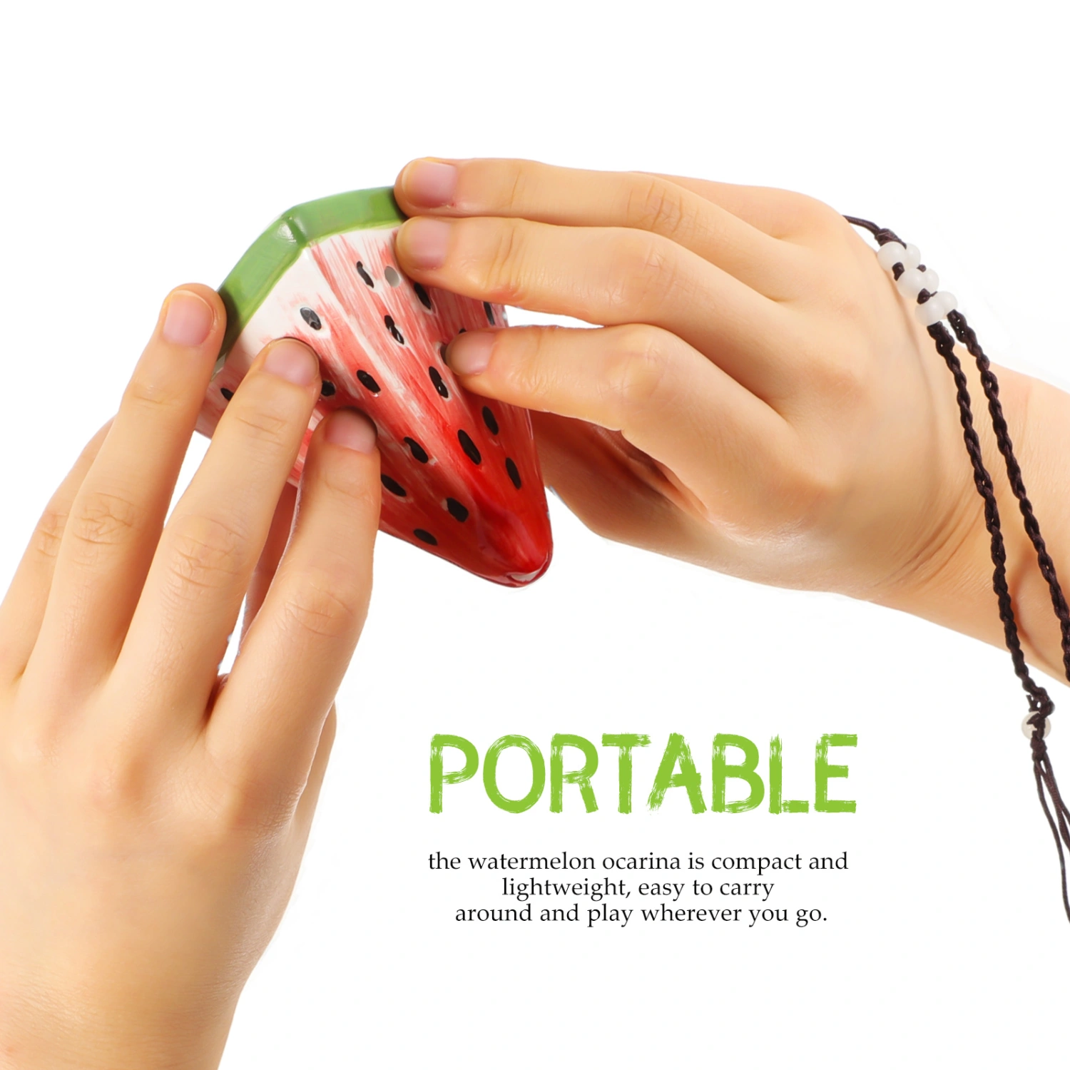 Watermelon Ocarina 6 Hole Ocarina Wind Instrument Travel Ocarina Souvenir Gift