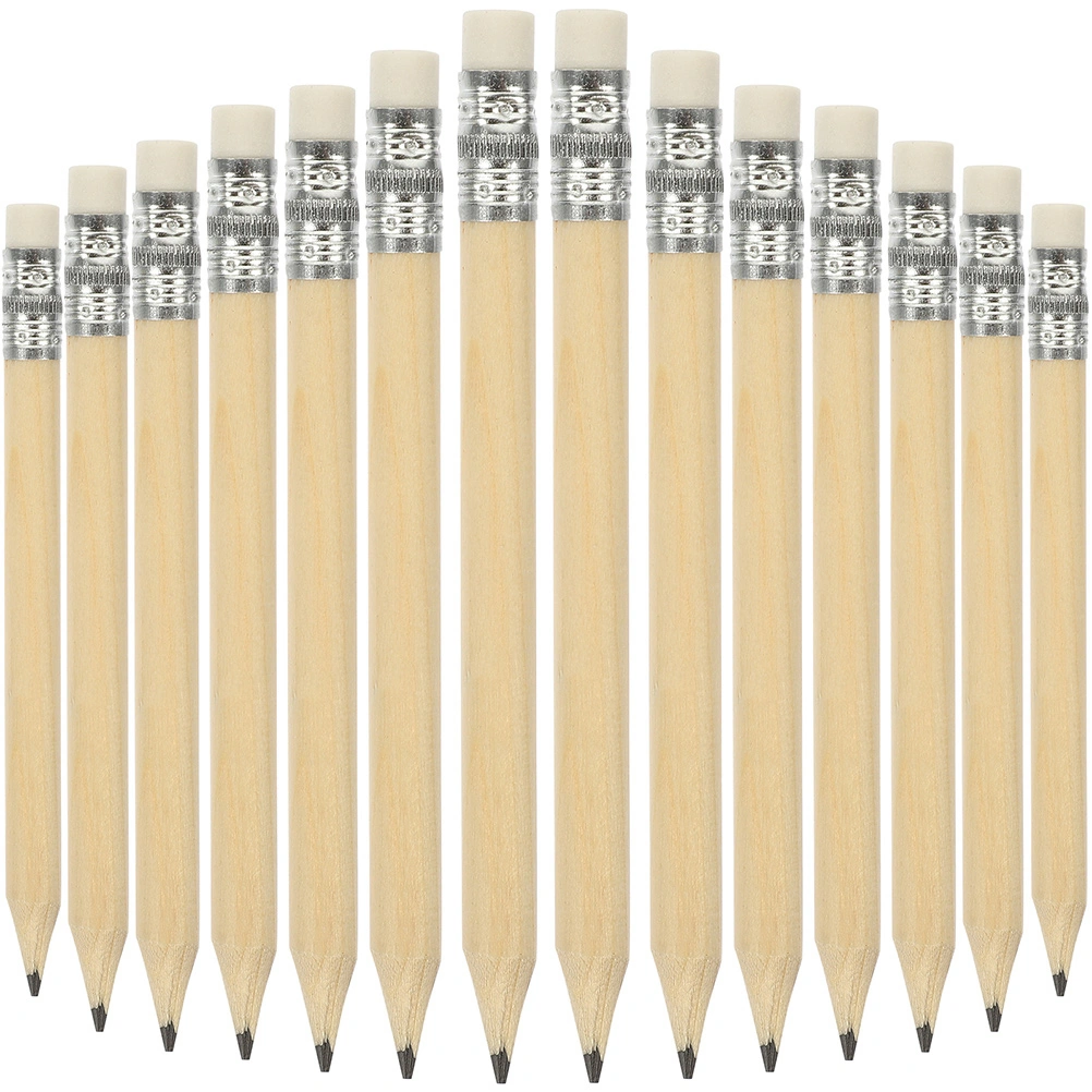 35Pcs Half Pencils with Eraser Golf Pencils Golf Pocket Pencils Short Wood Pencil Log Pencils