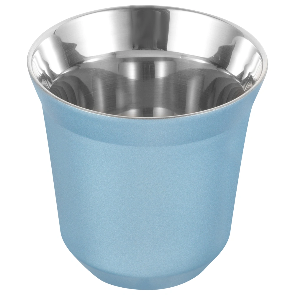 Double-layer Water Cup Stainless Drink Cup Household Espresso Coffee Cup Outdoor Drink Accessory