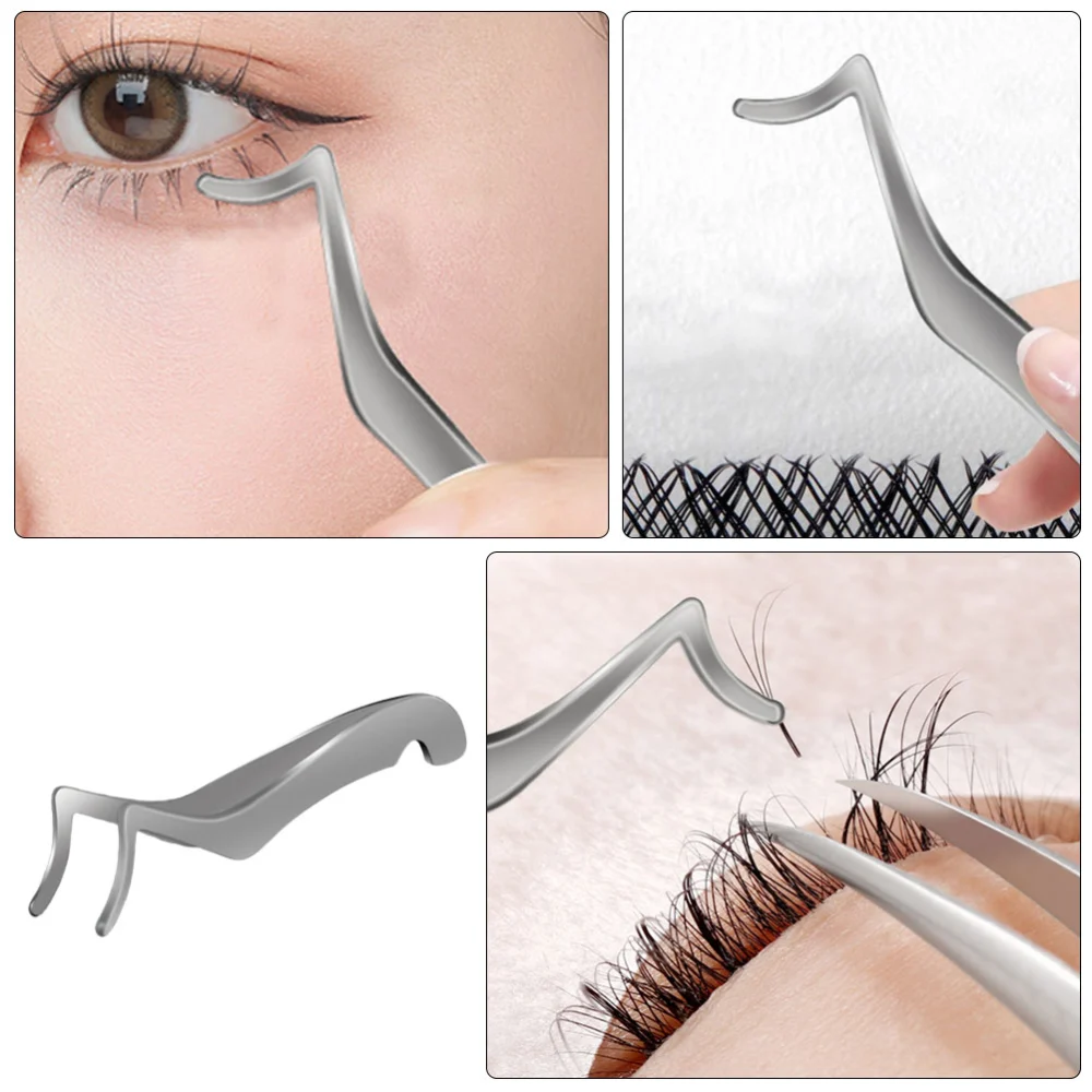 False Eyelashes Extension Applicator Stainless Steel Tweezer Nipper Beauty Tool