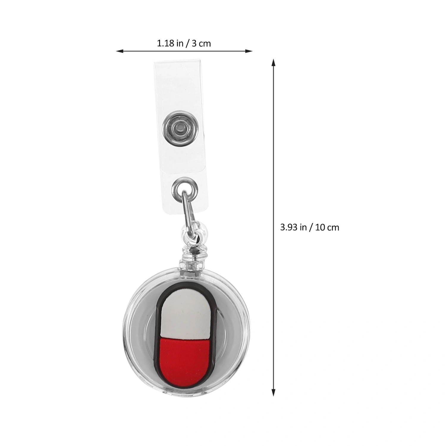 4Pcs Portable Badge Holders Reusable ID Card Holders Retractable Badge Buckles Portable Badges