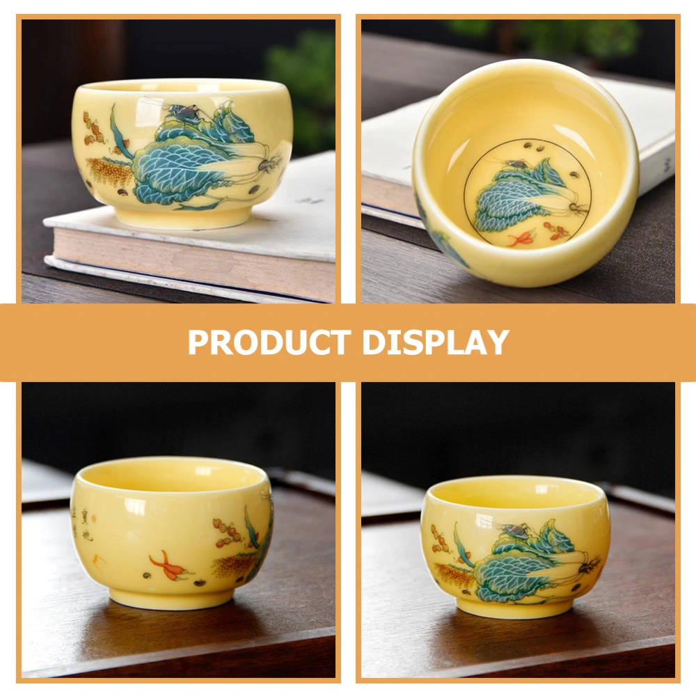 Tea Cup Vintage Asian Teacup Ceramic Bowl Ceramic Drinking Cup Accessory