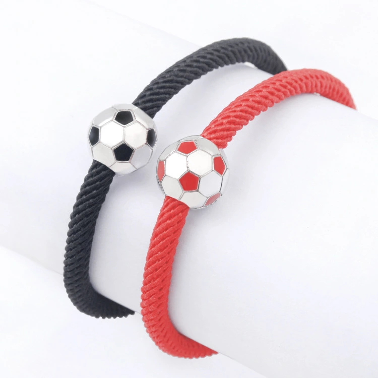 2Pcs Soccer Bracelets Couple Bracelets Wrist Bracelets Football Bracelets Soccer Fans Favors