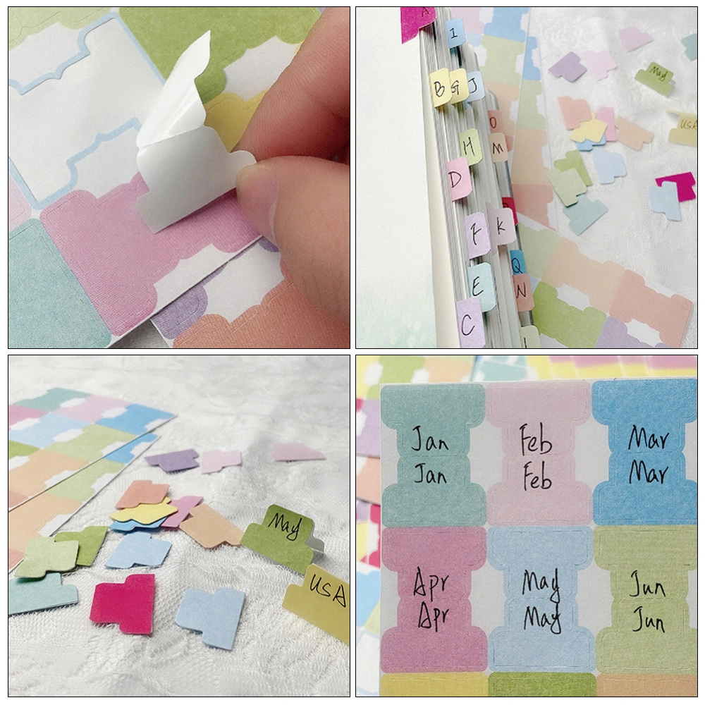 20 Sheets Binder Page Markers Writable Index Tabs Sticky Index Tabs Book Markers