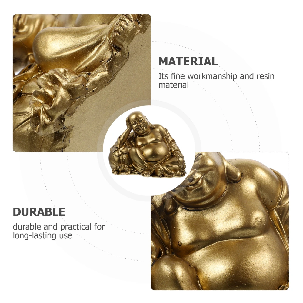 Resin Craft Buddha Figurine Decoration Zen Style Buddha Statue Desktop Vintage Buddha Figurine