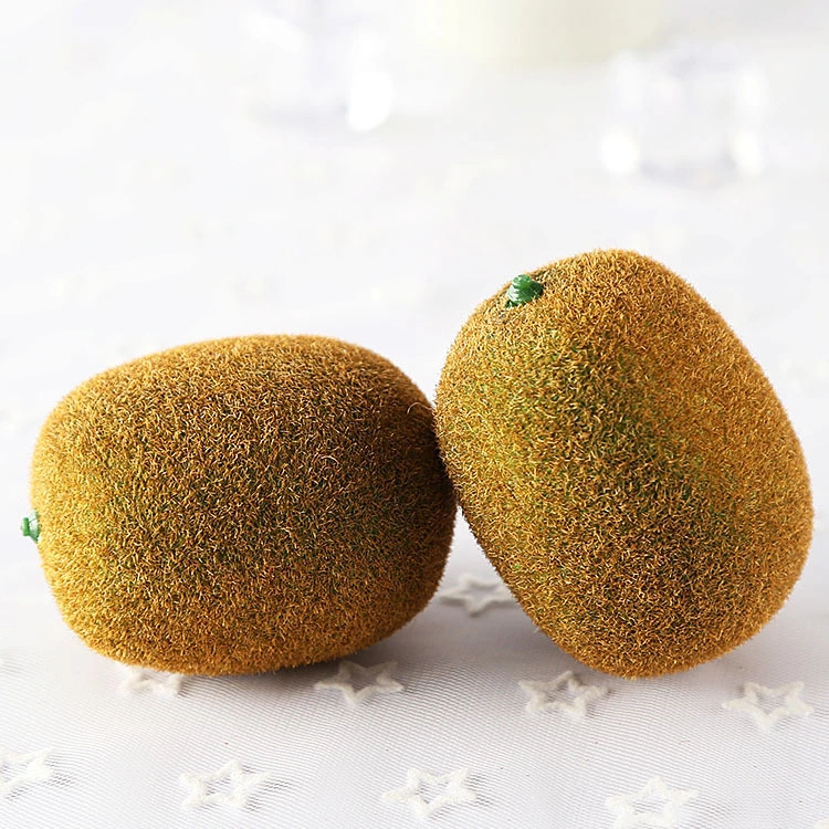 4pcs Fake Kiwifruit Photography Props Artificial Kiwifruit Lifelike Fruit Decorations