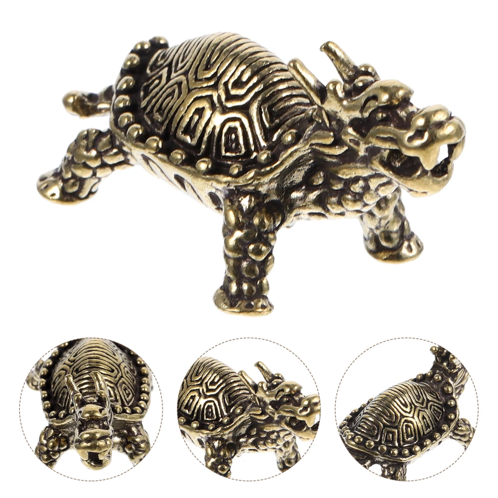 Brass Turtle Craft Desktop Tortoise Decor Retro Tortoise Modeling Ornament