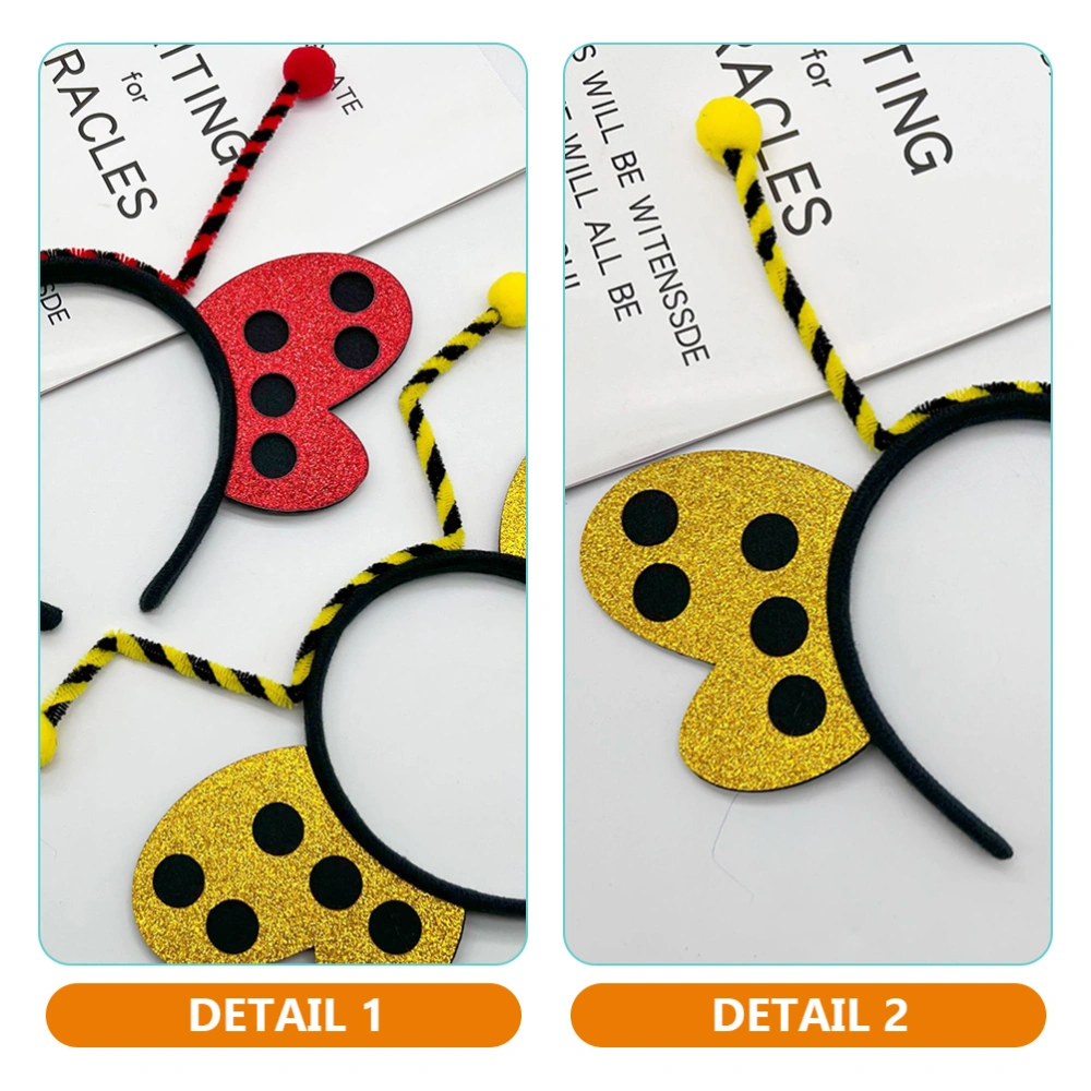 2pcs Plush Animal Headbands Plush Insect Hairband Headband Lovely Hair Band