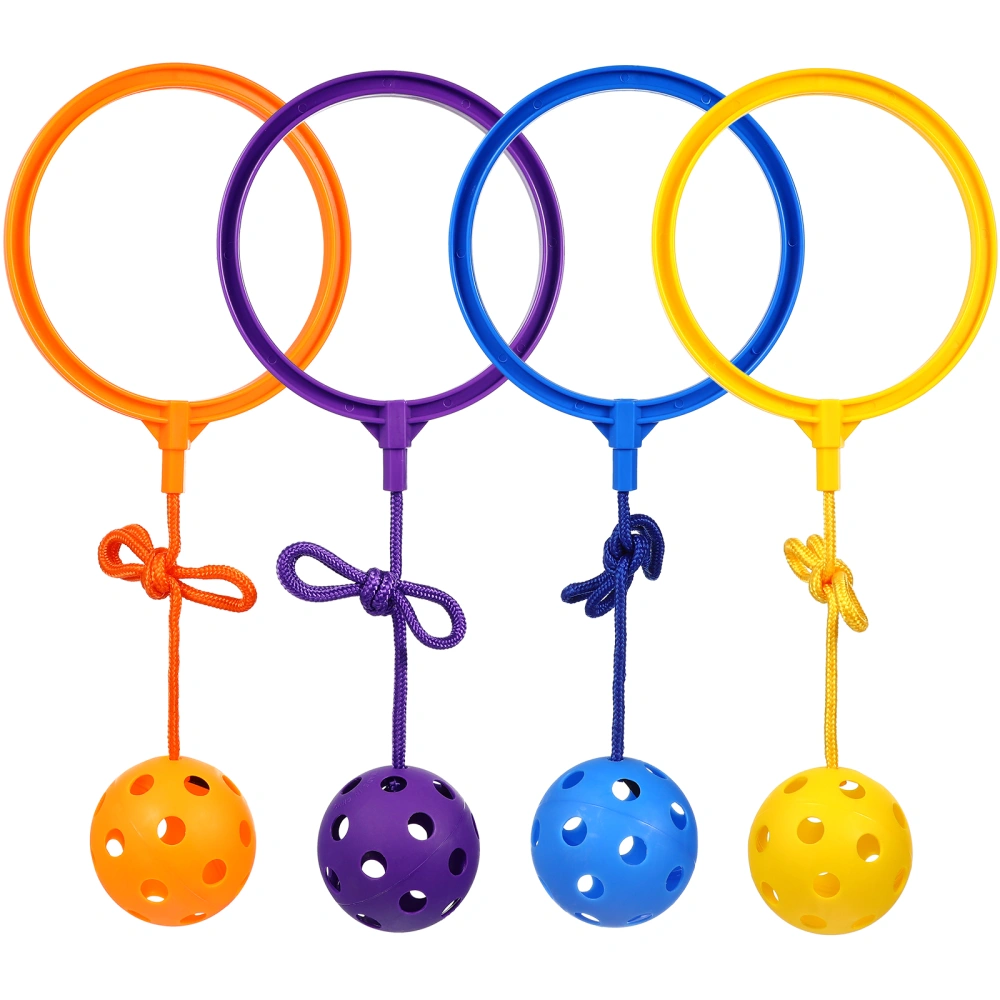 4 Pcs Skip Ball Ankle Toys Jump Ankle Ropes Skip Jump Toys Sports Balls for Toddlers Kids