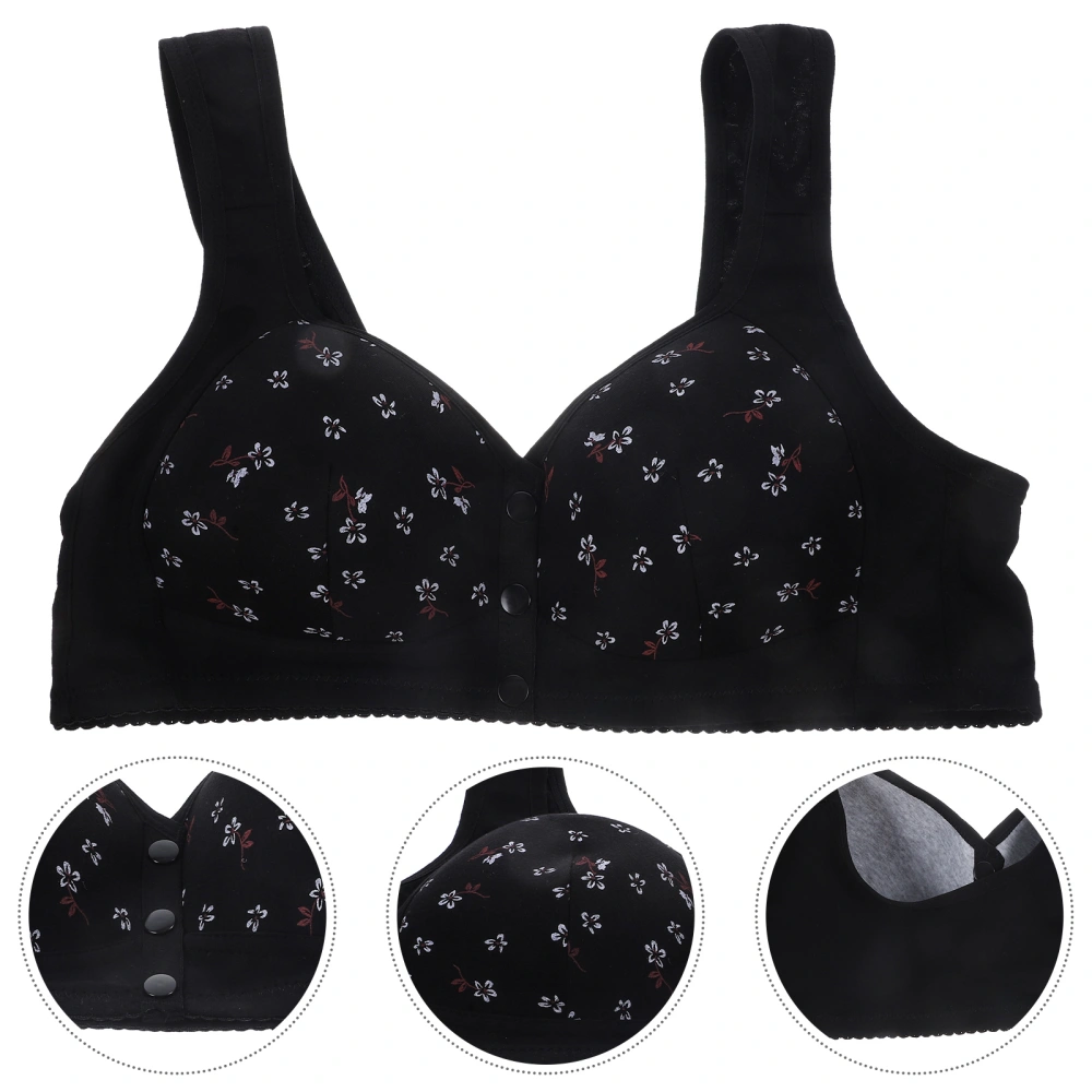 Front Closure Bra No Underwire Bra Women Front Button Bra Comfortable Bra for Seniors