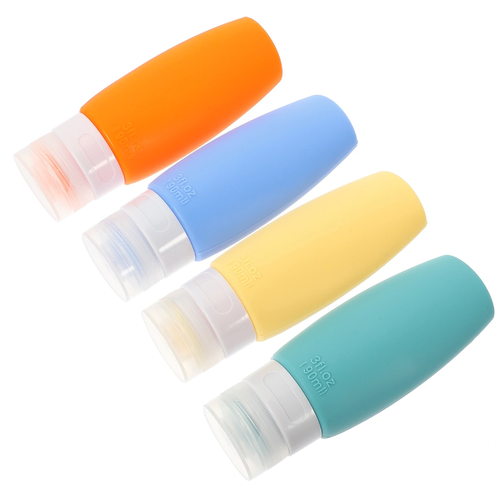 1 Set of Travel Size Bottles for Toiletries Refillable Squeezable Toiletries Tubes Silicone Squeezable Bottles