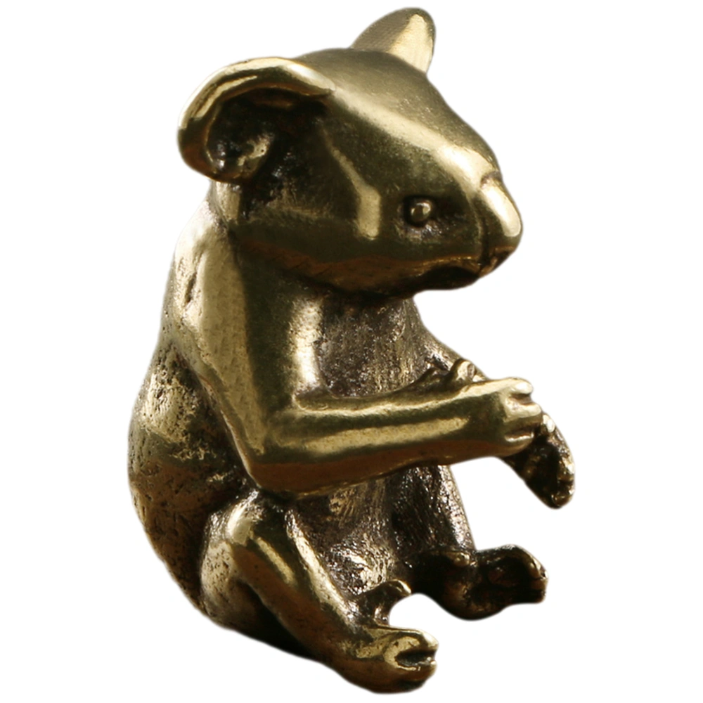 Brass Koala Ornament Office Koala Statue Desktop Koala Decoration Vintage Koala Decor