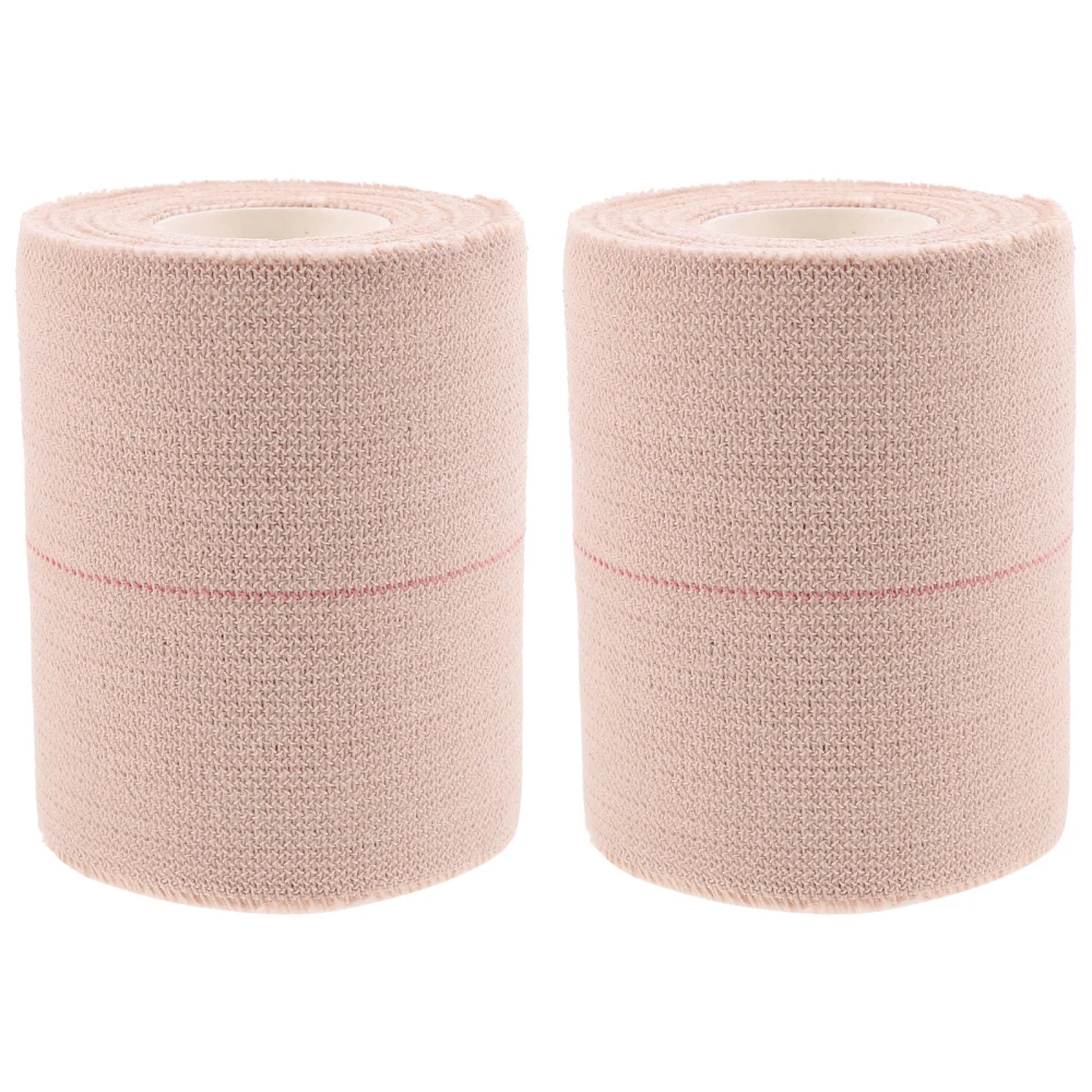 2 Rolls Elastic Tape Adhesive Elastic Tape Self Adhesive Bandage Wrap Flexible Stretch Bandages