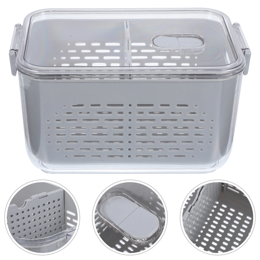 Draining Basket Fridge Storage Container for Fruits and Vegetables Storage Organizer