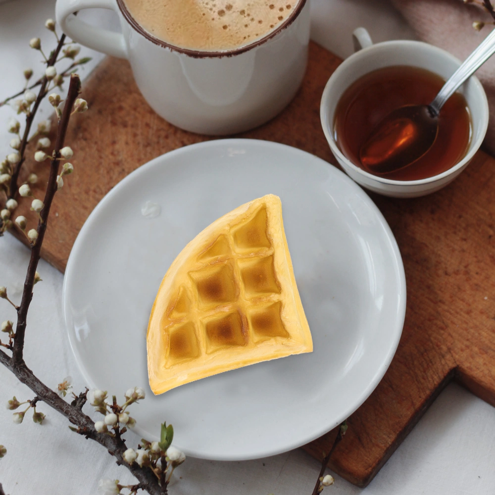 Fake Food Faux Waffles Artificial Waffles Model Fake Bread Decor Photo Prop