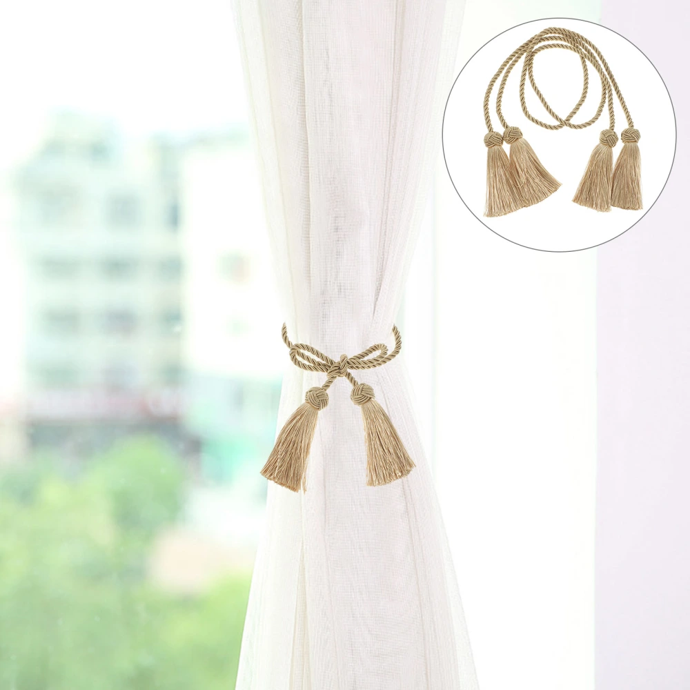 1 Pair of  Curtain Ties Drapes Curtain Tiebacks Outdoor Home Curtains Rustic Tiebacks