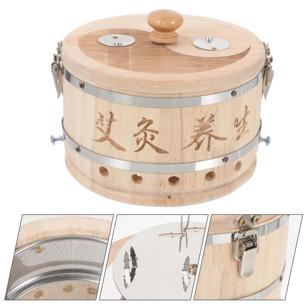 Moxibustion Box Wooden Wormwood Box Wooden Moxa Burner for Women Men Moxibustion Case