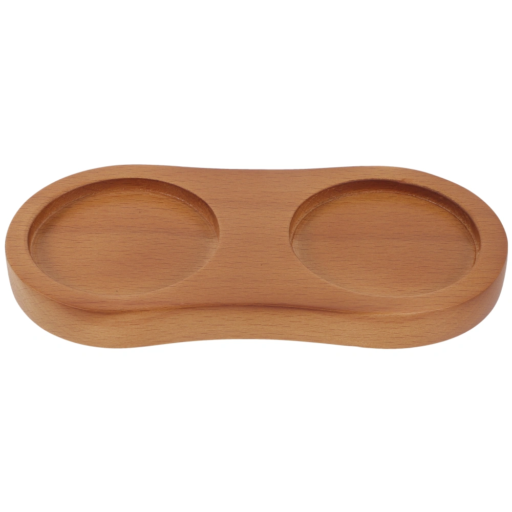 Pepper Bottle Tray Wooden Rest Dining Table Decoration Wooden Coaster for Drinks