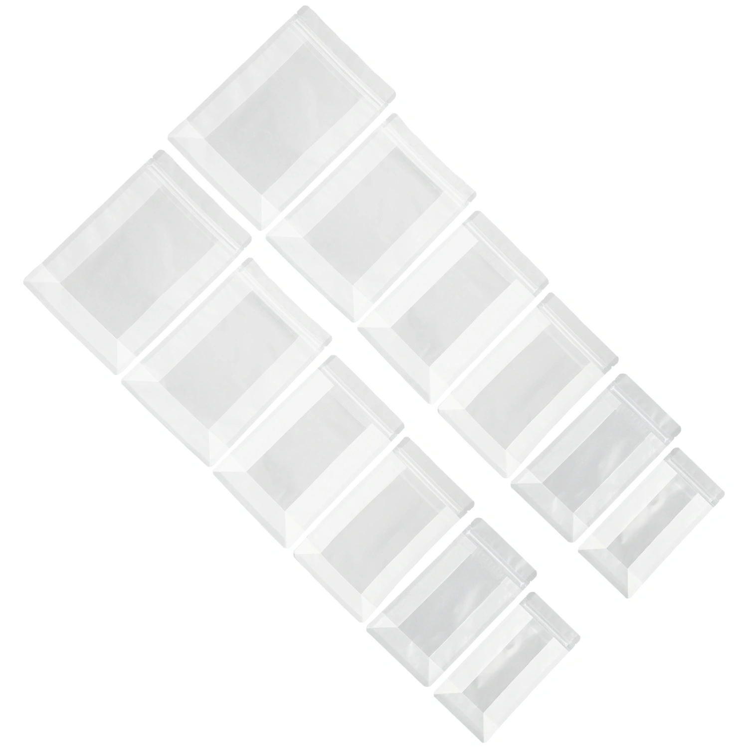 12pcs Self-sealing Bags Airtight Food Bags Versatile Packaging Bags Snack Packing Bags