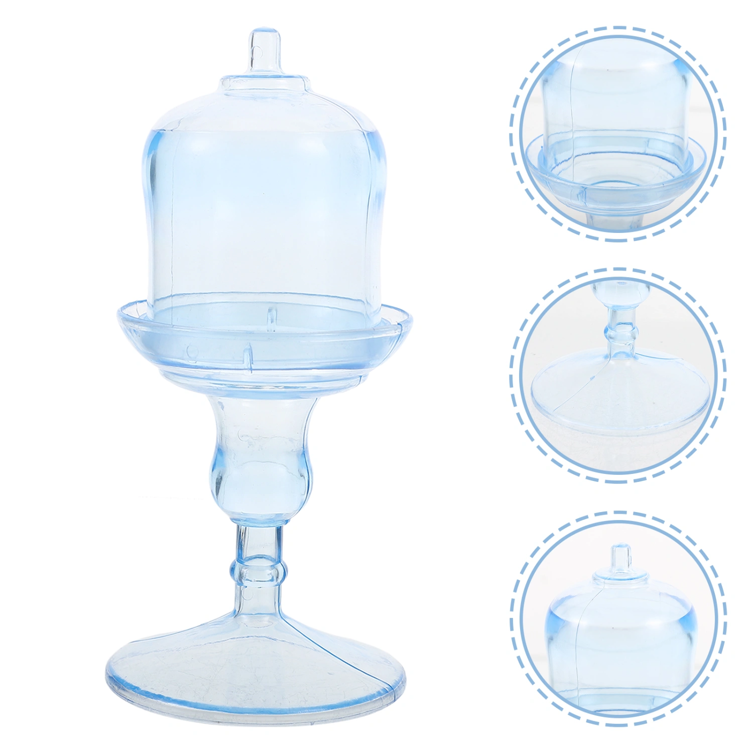10pcs Tall Candy Stand with Dome Delicate Chocolate Beans Candy Containers