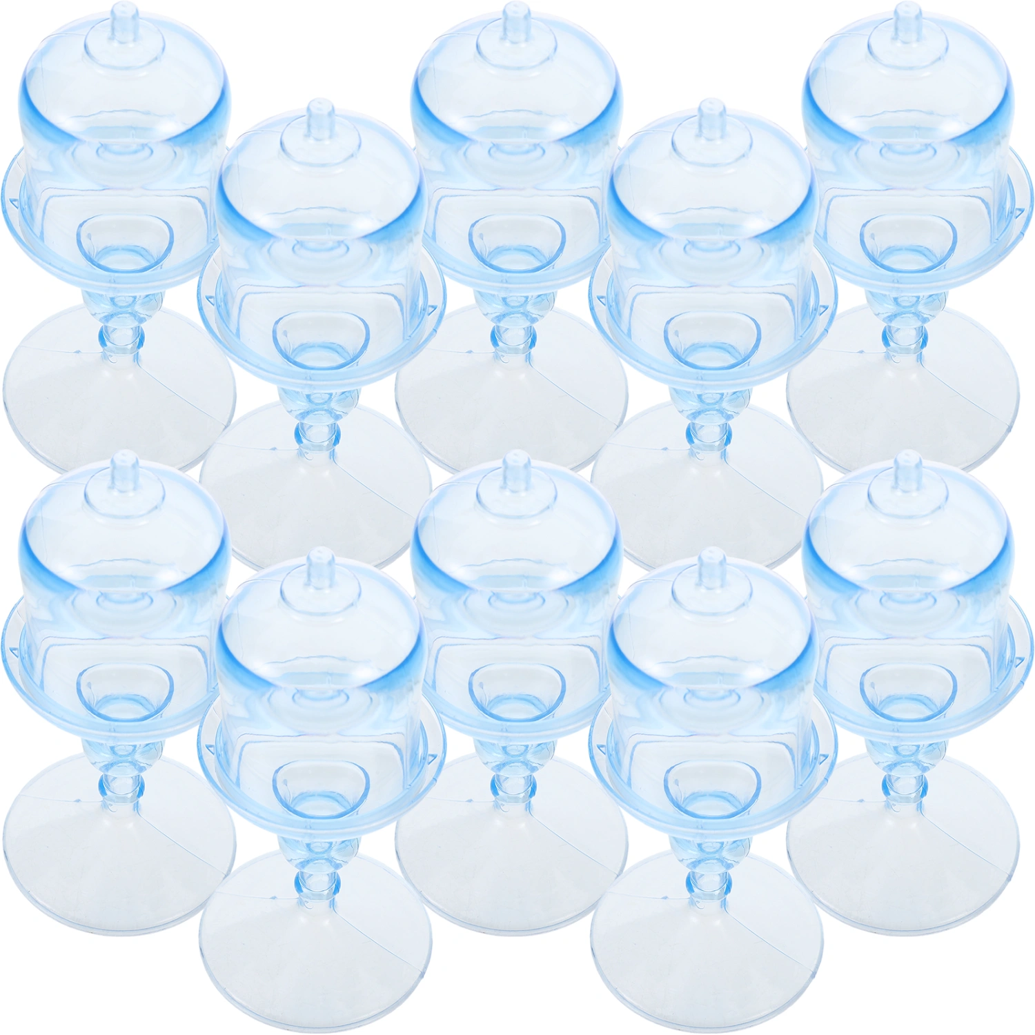 10pcs Tall Candy Stand with Dome Delicate Chocolate Beans Candy Containers