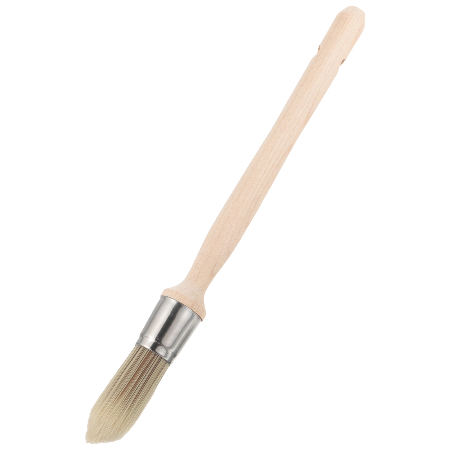 Trim Paint Brush Edge Painting Tool with Wooden Handle Round Trim Brush Corner Paint Brush