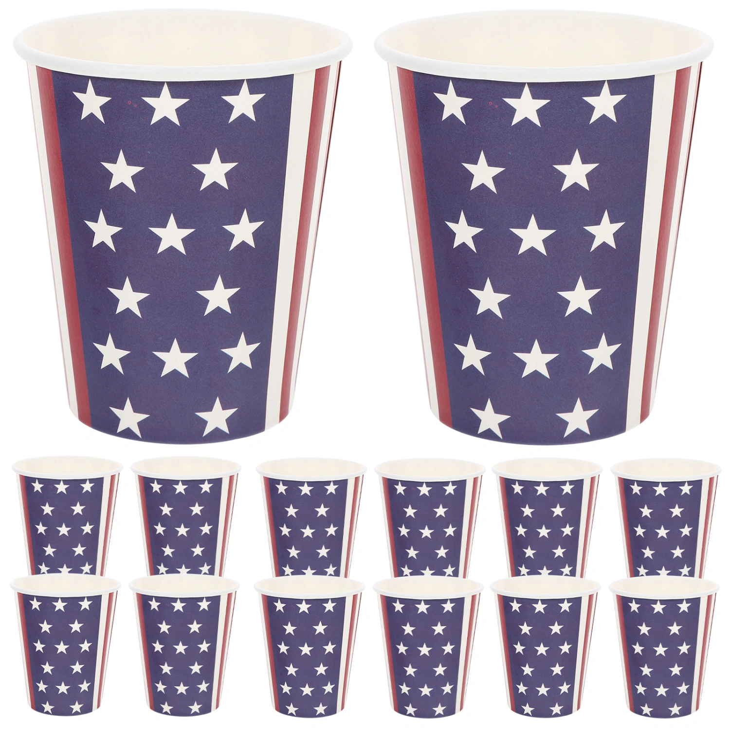 24Pcs Independence Day Theme Party Paper Cups Beverage Drinking Paper Cups Party Supply