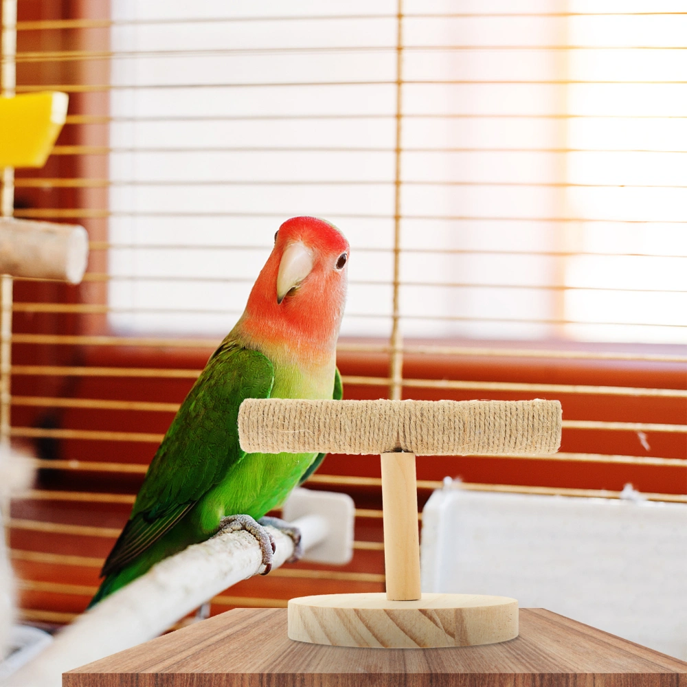 Bird Perch for Parrots Bird Perch Stand Wooden Parrot Perch Bird Playground Bird Training Toy