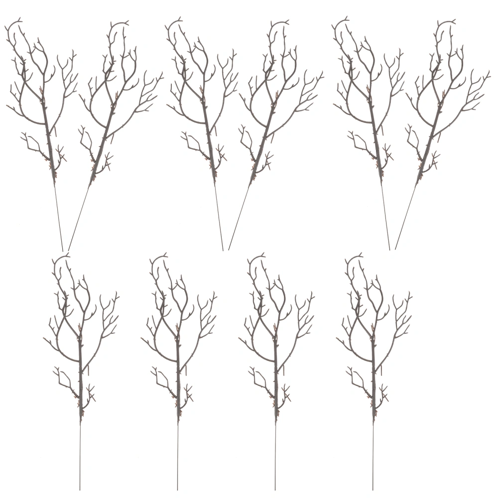 10pcs Artificial Plastic Stems Artificial Antler Branches DIY Branches for Flower Arrangement