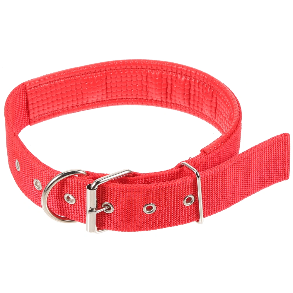 Heavy Duty Dog Collar Nylon Dog Collar Adjustable Puppy Collar with Metal Buckle Collar for Medium Large Dogs