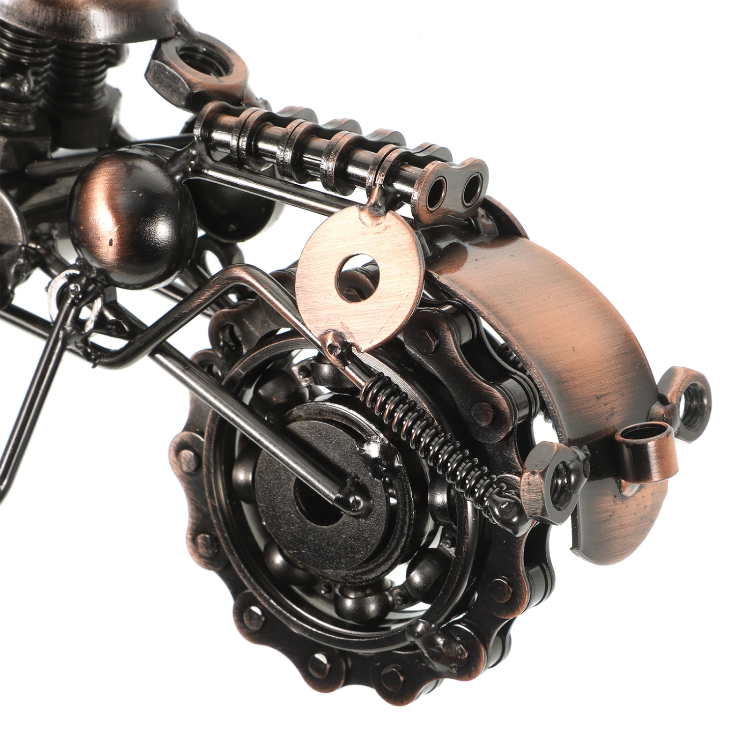 Vintage Motorcycle Model Ornament Desktop Iron Art Motorcycle Model Office Table Decor