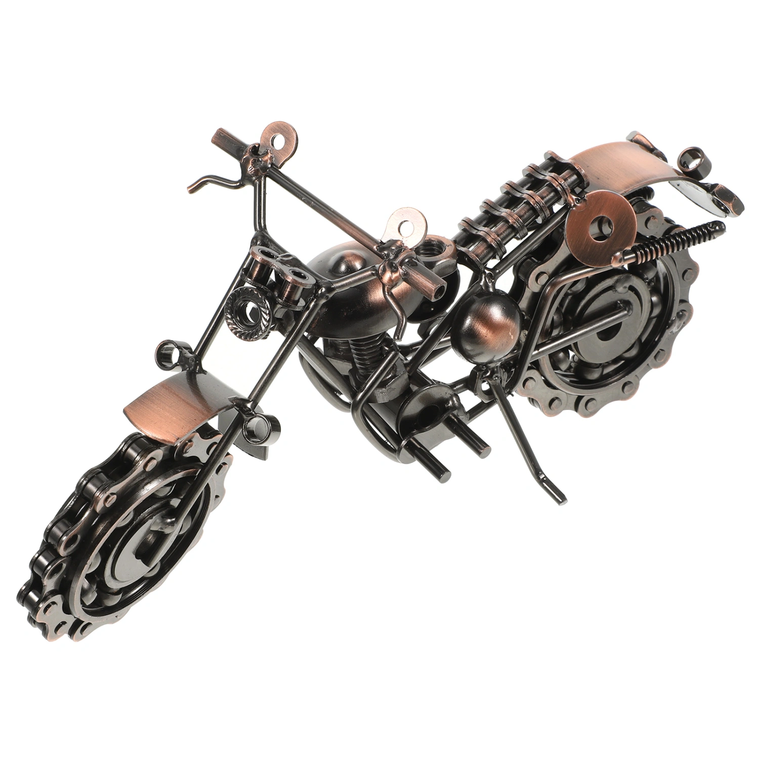 Vintage Motorcycle Model Ornament Desktop Iron Art Motorcycle Model Office Table Decor