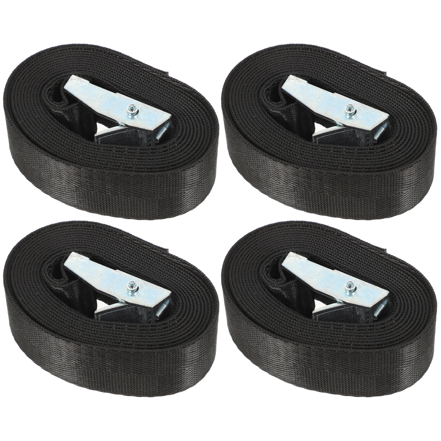 4pcs Bungee Cord 4-meter Luggage Cam Buckle Strap Heavy Duty Tie Down Rope