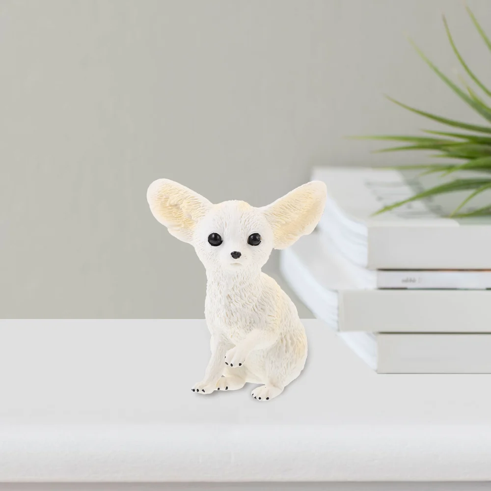 Fennec Fox Plastic Figurine Animal Figurine Animal Toy Fennec Fox Figure Animal Statue