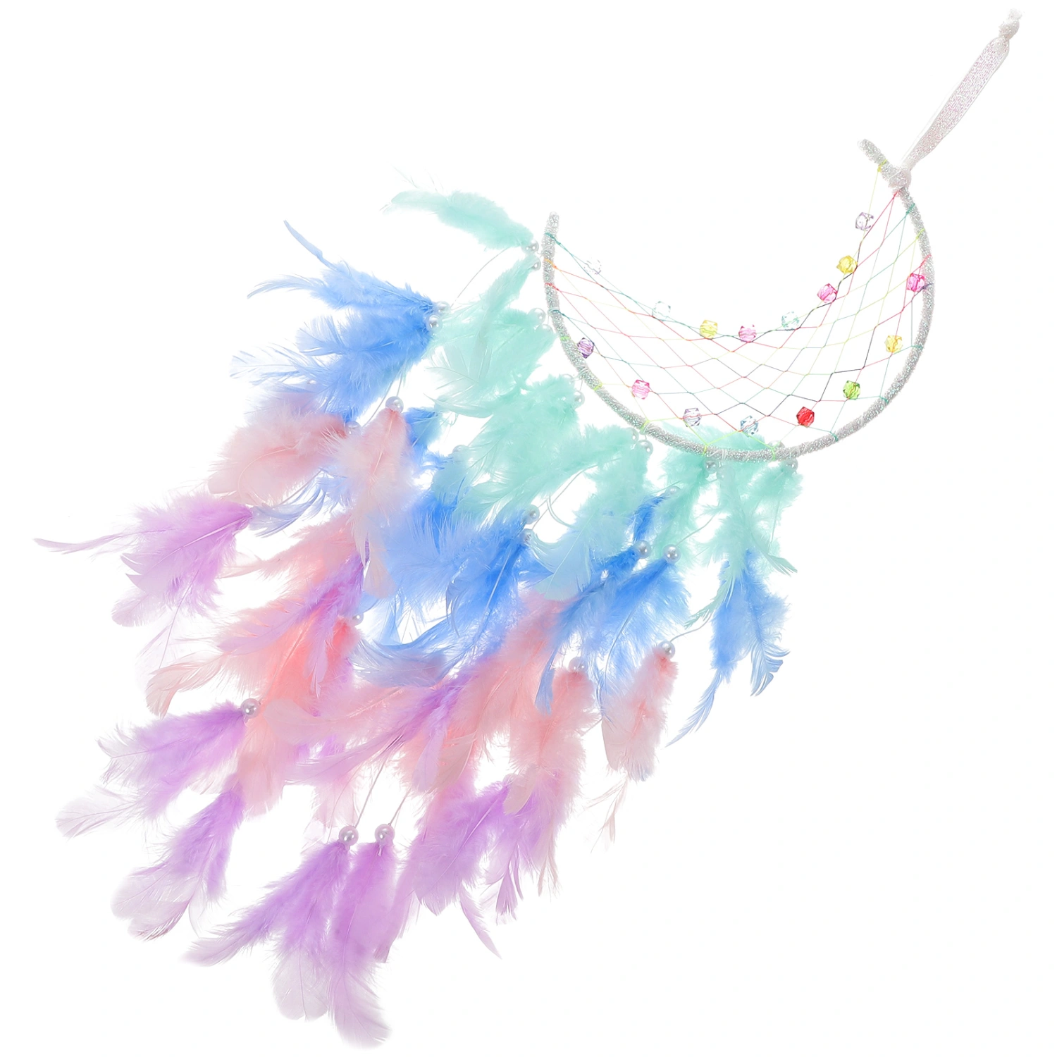Moon Dream Catcher Wall Hanging Exquisite Moon Dreamcatcher Home Decoration