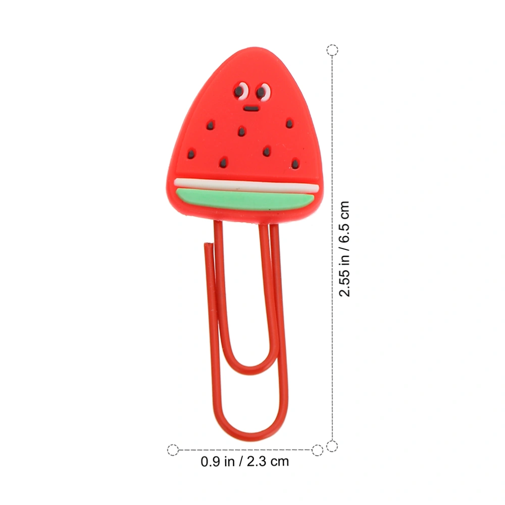 8pcs Paper Clips Fruit Shaped Paper Clips File Document Paper Clips for Office School