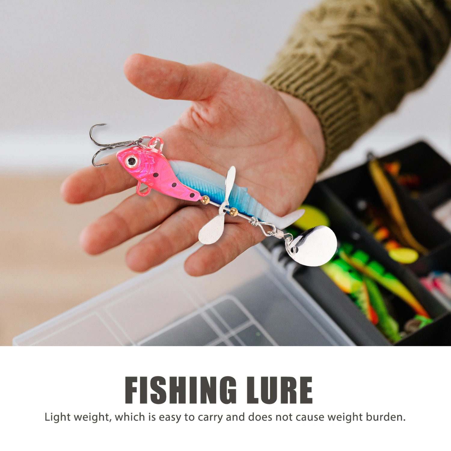 4Pcs Portable Fishing Baits Wear-resistant Fishing Baits Fishing Equipment Imitation Fishing Baits