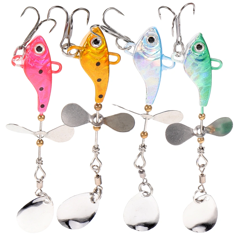 4Pcs Portable Fishing Baits Wear-resistant Fishing Baits Fishing Equipment Imitation Fishing Baits