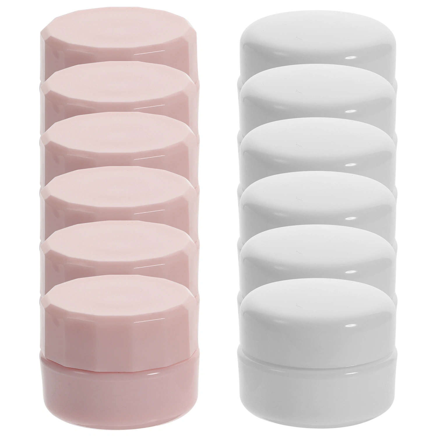 10Pcs Small Refillable Jars Small Cosmetic Jar Plastic Makeup Container Empty Cream Box with Lids