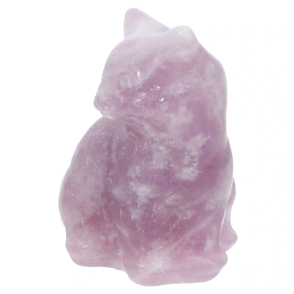 Crystal Craft Cat Decoration Small Cat Figurine Crystal Kitten Statue Ornament