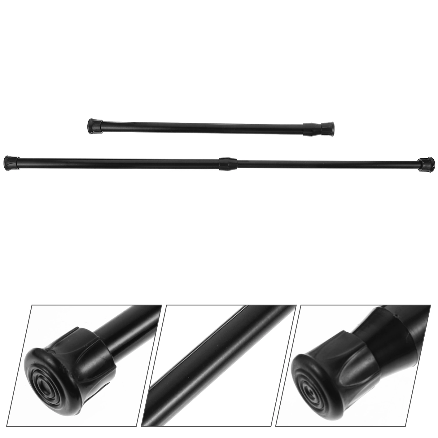 2pcs Expandable Curtain Rods Window Curtain Rods Window Punch Free Curtain Rod Metal Clothes Rods