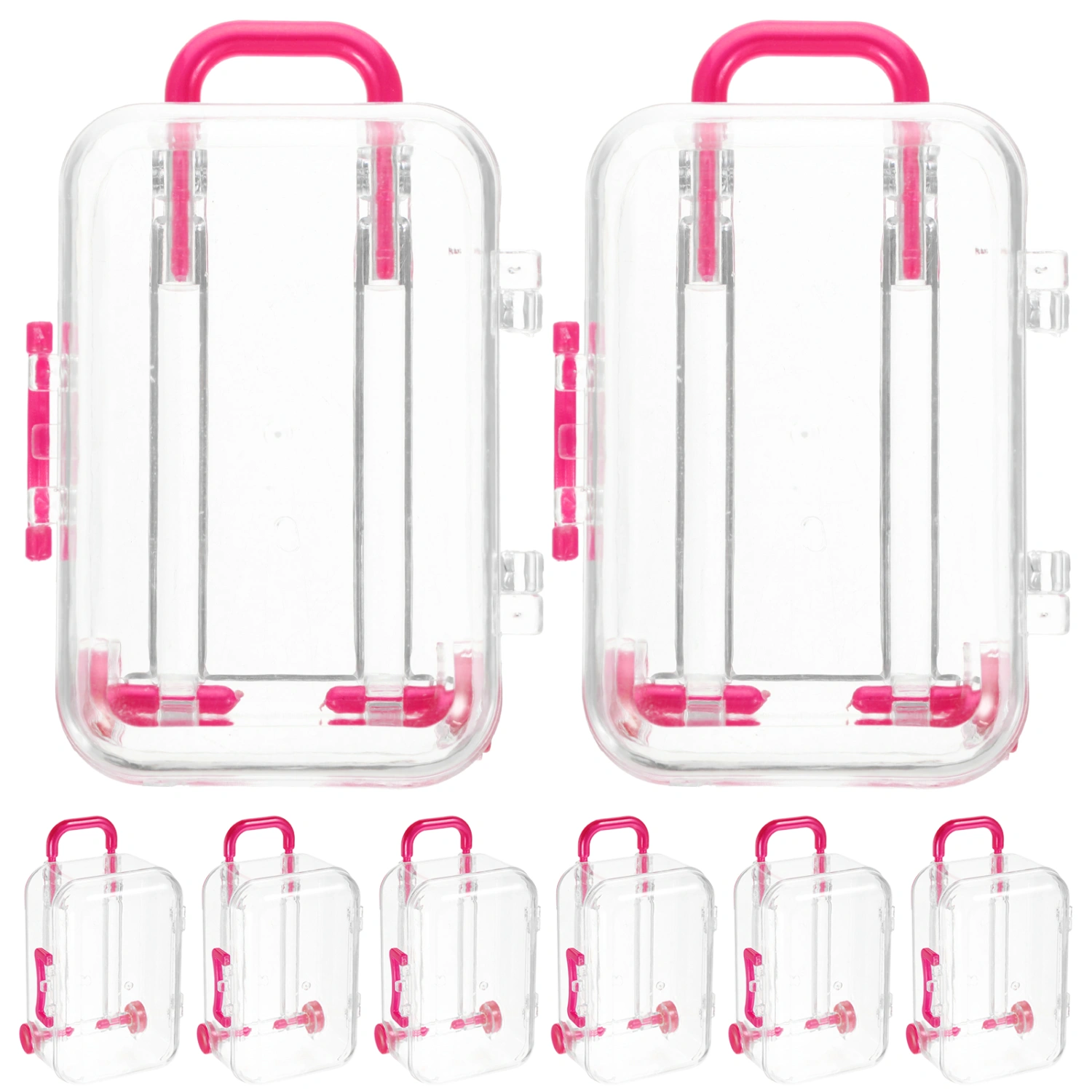 12pcs Mini Suitcase Shape Candy Box Tiny Candy Storage Cases Wedding Decorations