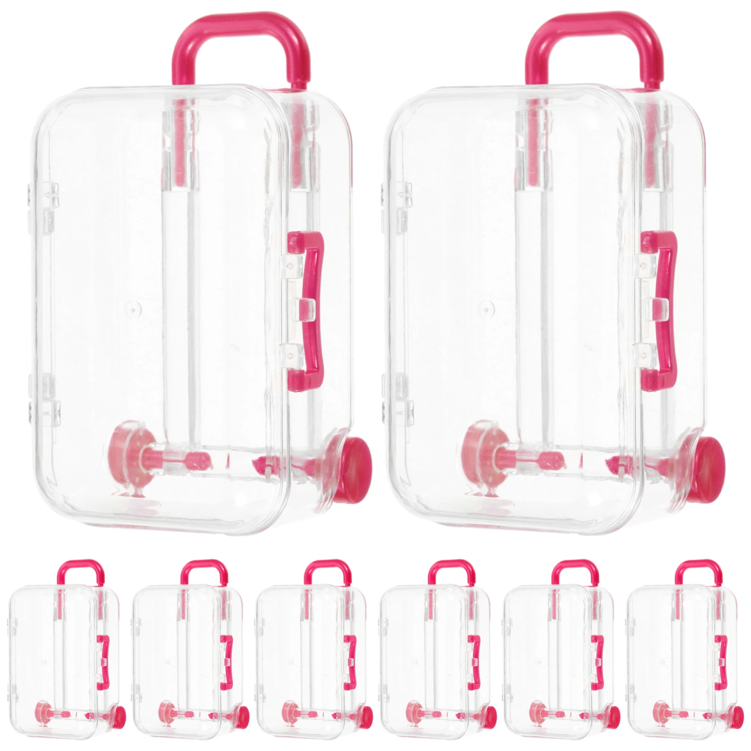 12pcs Mini Suitcase Shape Candy Box Tiny Candy Storage Cases Wedding Decorations